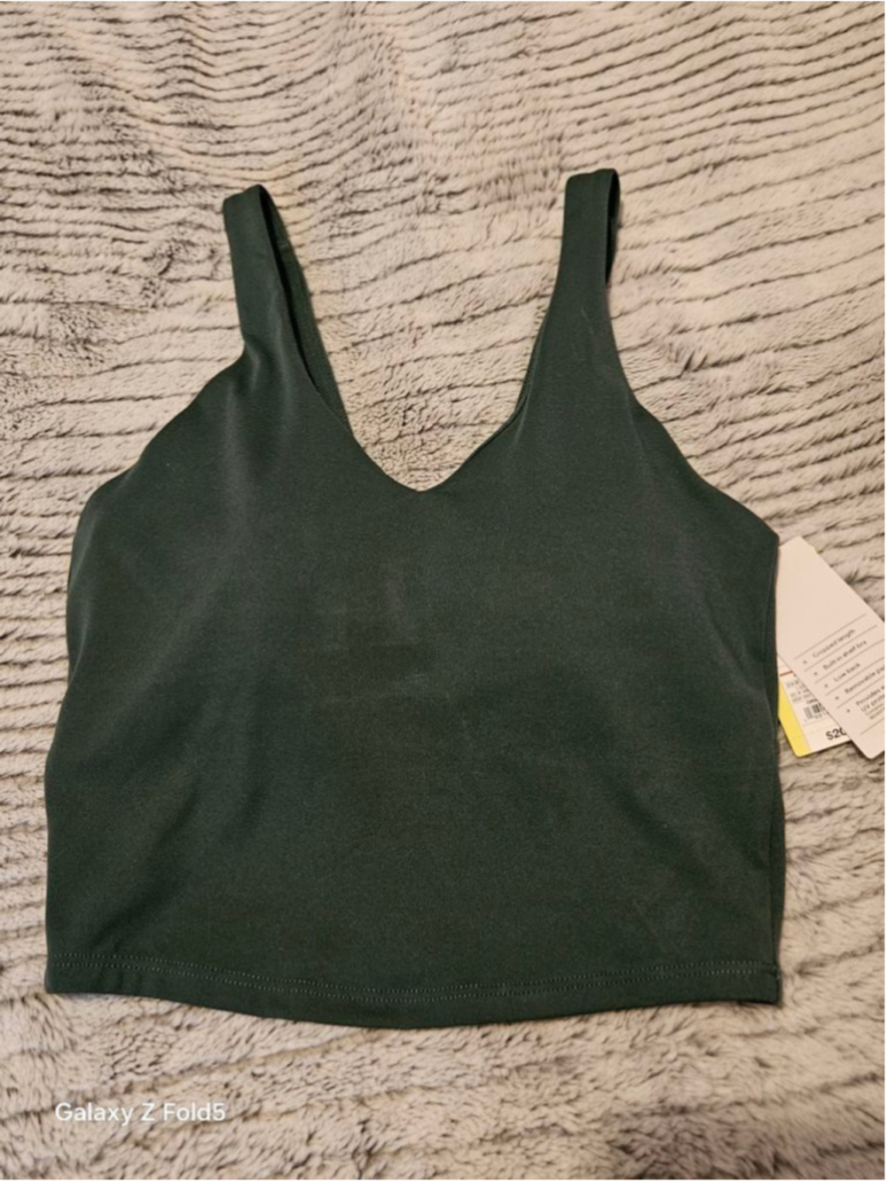 Women's All in Motion Dark Green Crop Top XXS